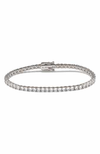 SUZY LEVIAN Sterling Silver CZ Tennis Bracelet