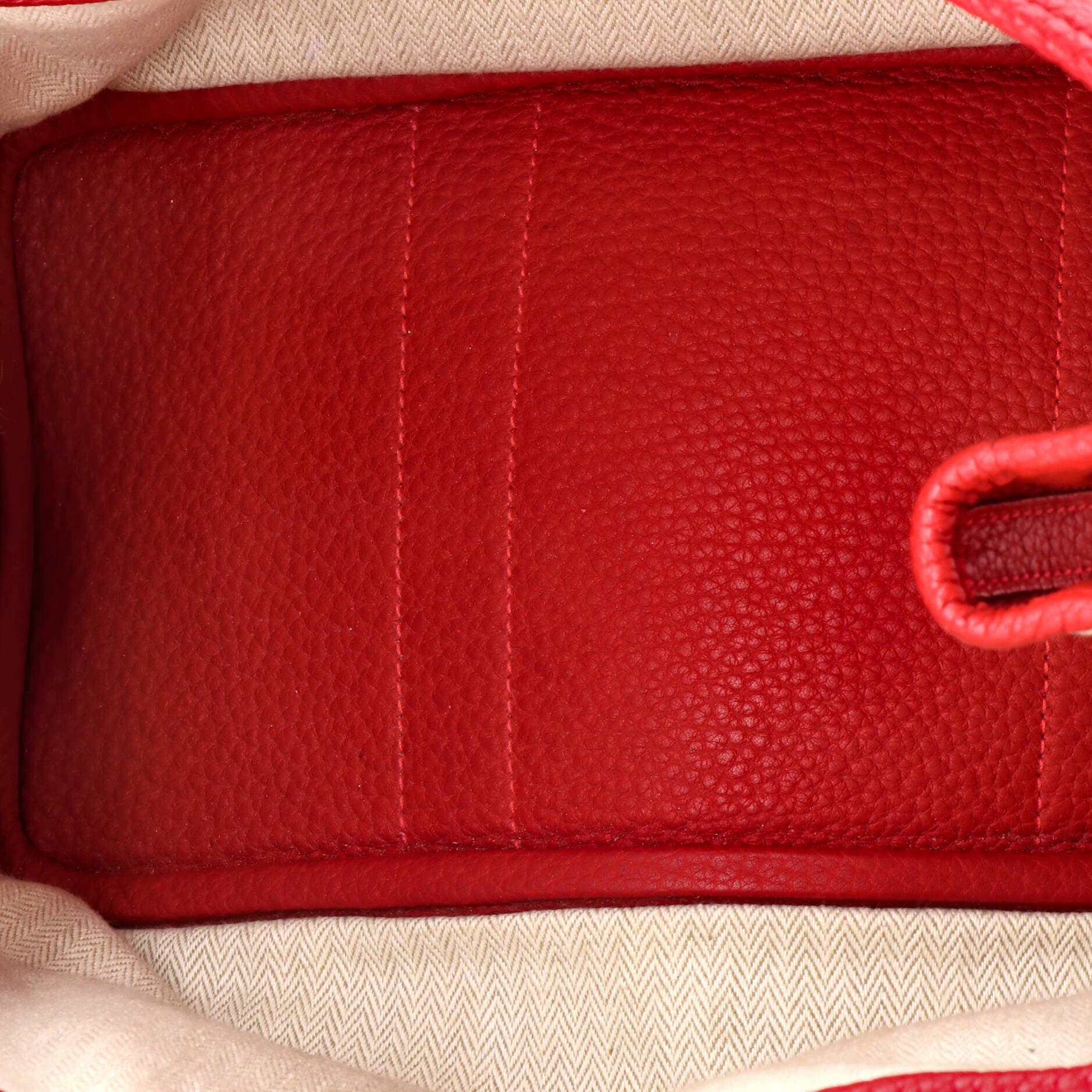 Garden Party Tote Leather 30, Alternate, color, Red