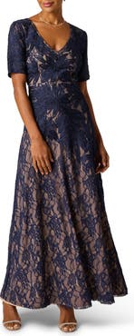 Adrianna Papell Soutache Lace Gown