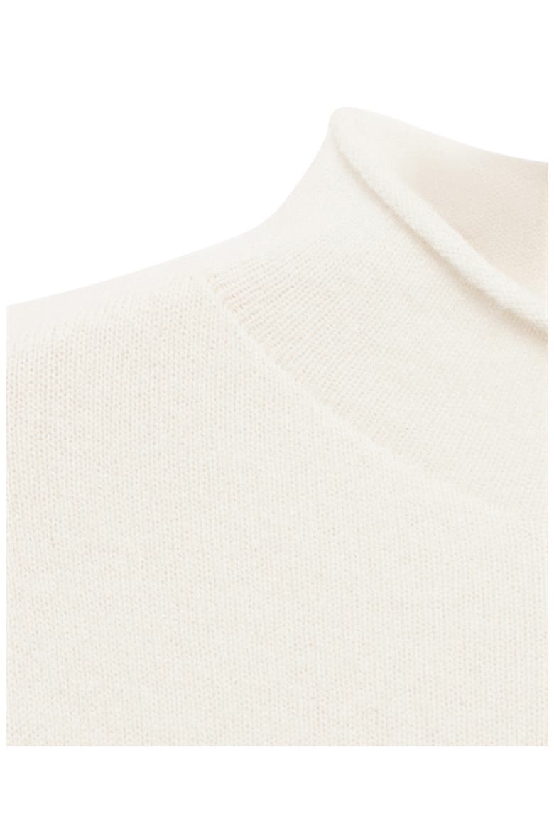 Cashmere Perkins Neck Sweater, Alternate, color, ECRU