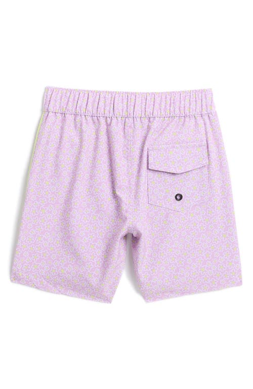Sovereign Code Kids' Vital Swim Trunks In Barney/fair Orchid