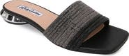 LADY COUTURE Multi Rhinestone Color Straps Slide With Multi Jewel Heel