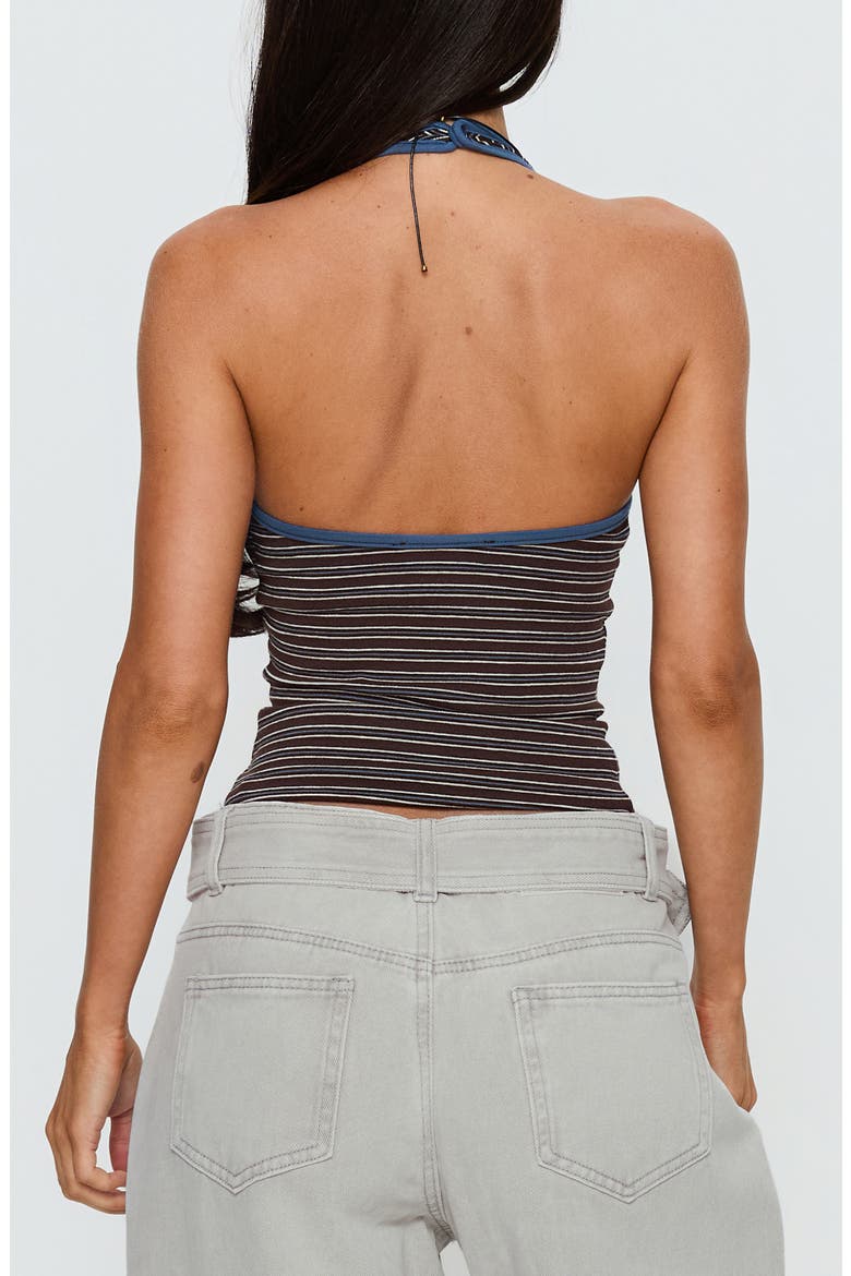 Sugar Talking Striped Halter Top, Alternate, color, MULTI STRIPE