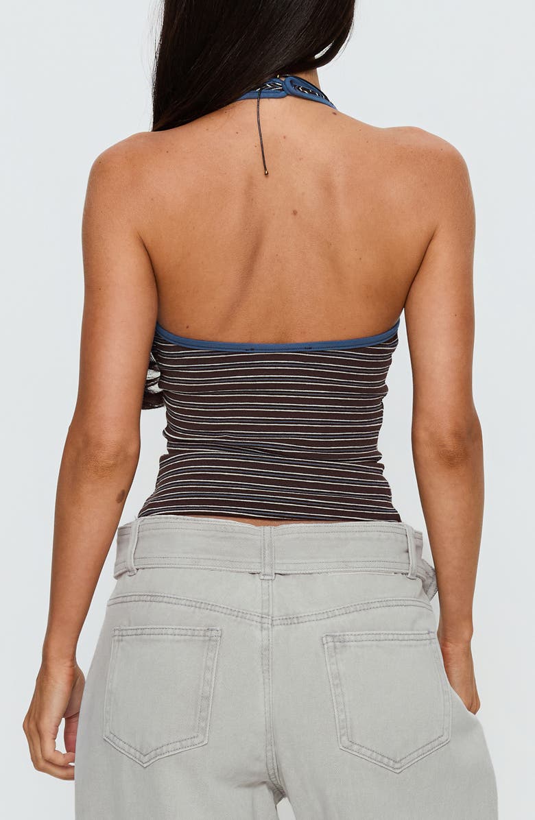 Princess Polly Sugar Talking Striped Halter Top, Alternate, color,
