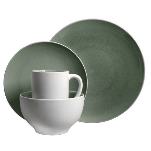 Serenity 16-Piece Dinnerware Set, Grey