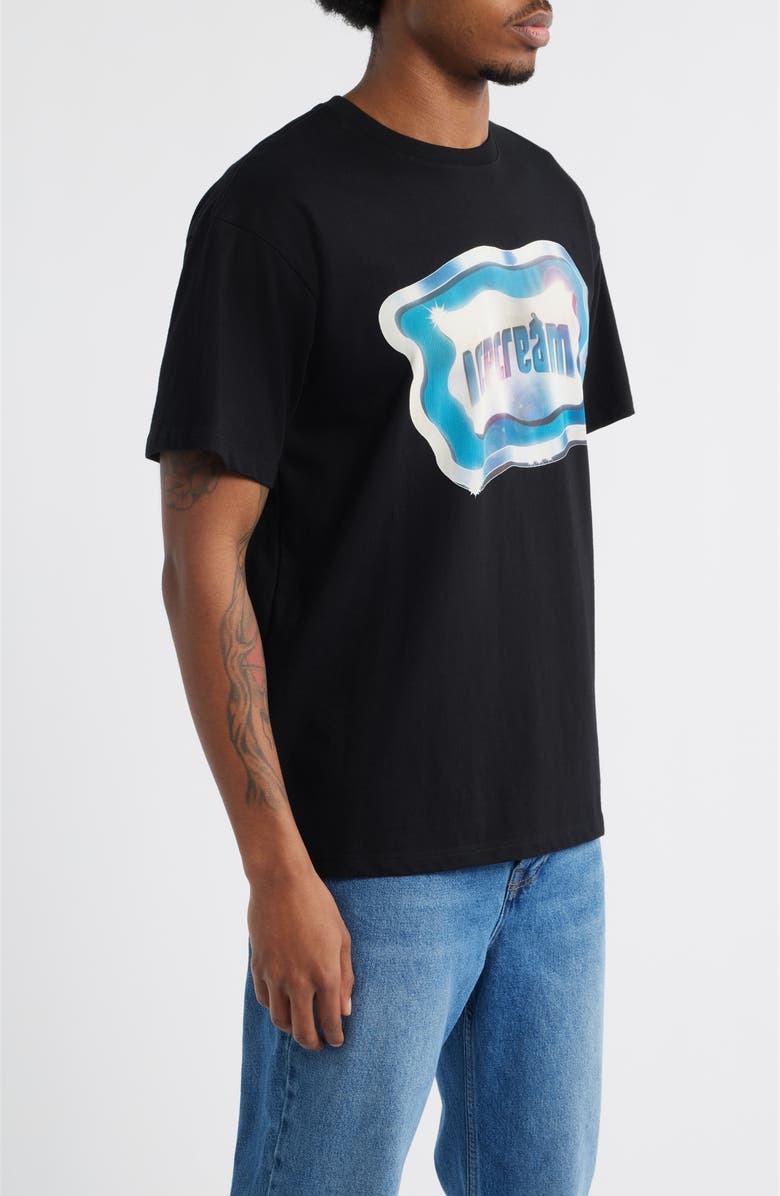 ICECREAM Chrome Logo Graphic T-Shirt, Alternate, color, Black