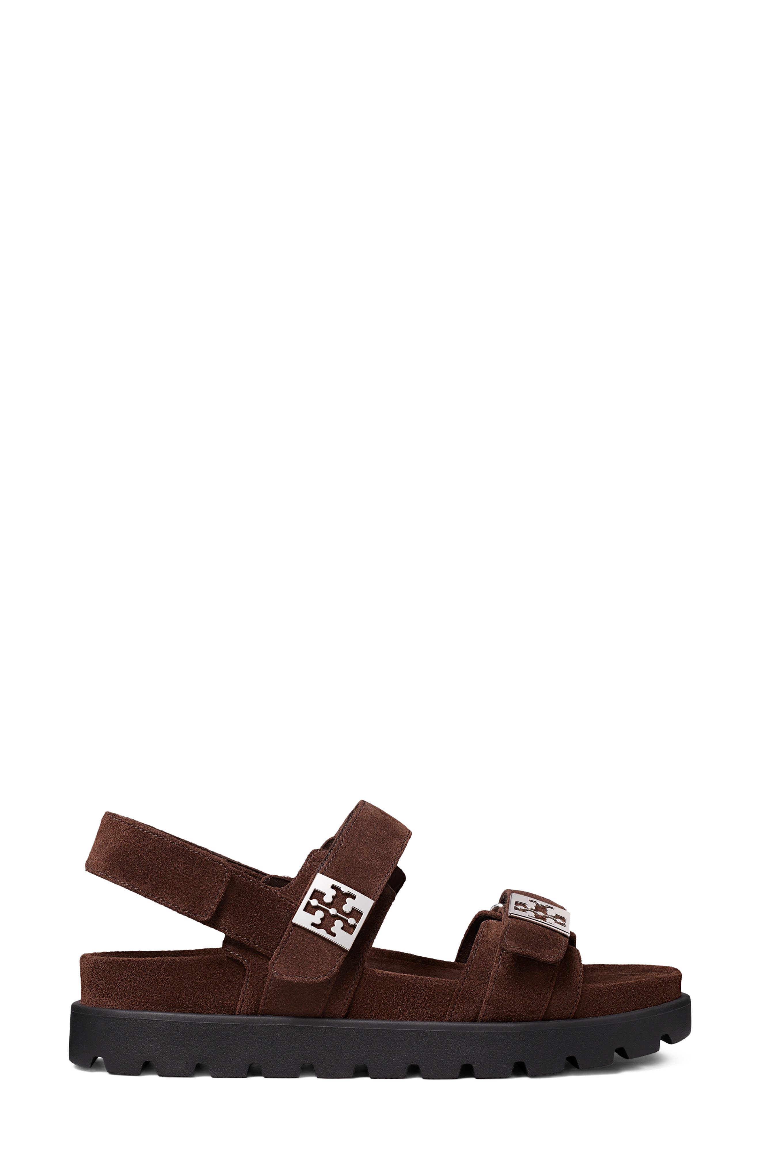 Tory Burch Mellow Sport Sandal, Alternate, color, Dark Cocoa / Perfect Black