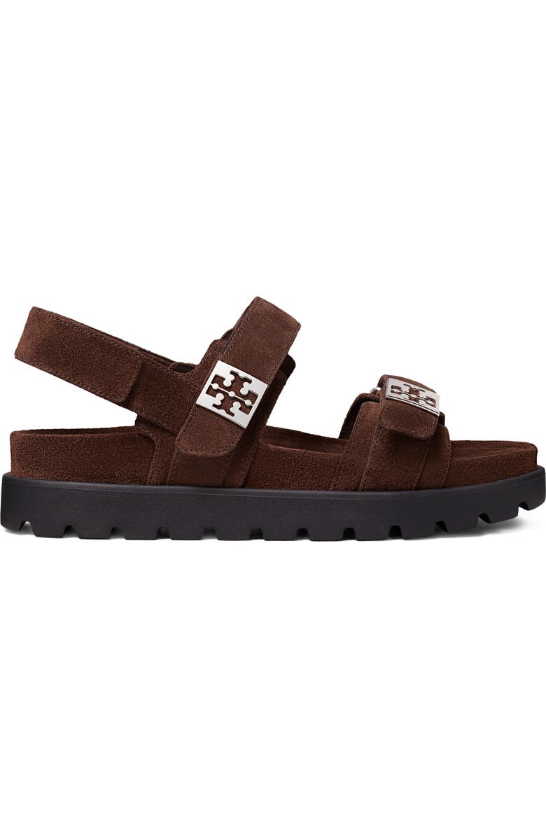 Tory Burch Mellow Sport Sandal, Alternate, color, Dark Cocoa / Perfect Black