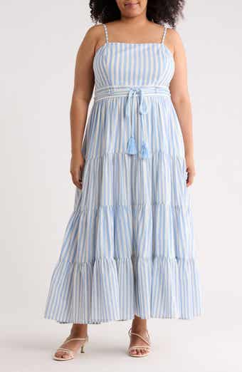 Striped Cotton Maxi Sundress