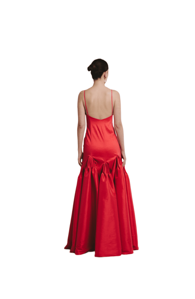 SEZ Triana Dress, Alternate, color, Scarllet