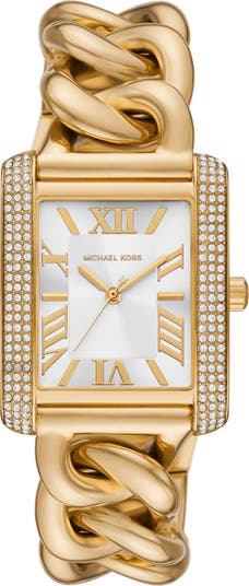 Michael Kors Emery Crystal Chain Bracelet Watch, 40mm  display picture 3