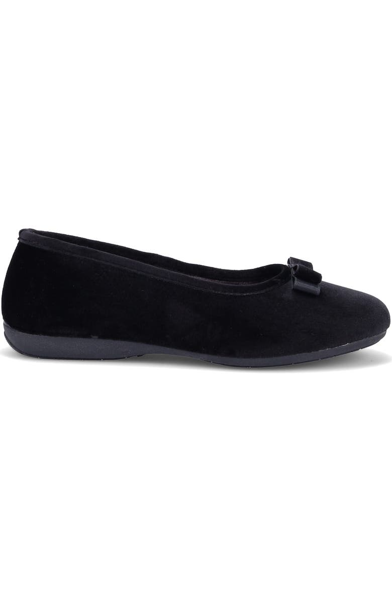 Ron White Tulip Ballet Flat, Alternate, color, Onyx