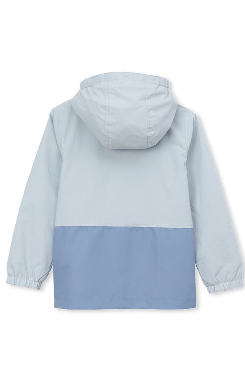 LANDS' END LANDS' END KIDS WATER RESISTANT HOODED SLICKER RAIN JACKET 