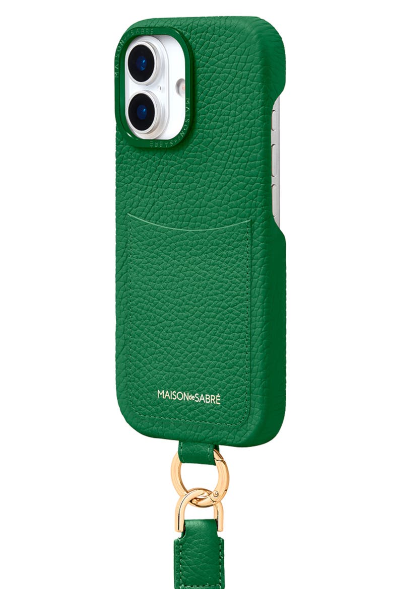 Sling Phone Case iPhone 17, Alternate, color, Emerald Green