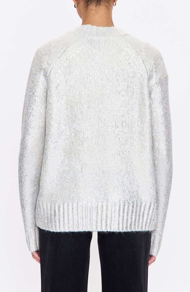 Pistola Ilana Metallic Sweater, Alternate, color, Silver Frost