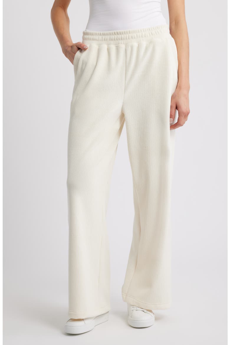 Wide Leg Lounge Pants, Main, color, CREAM