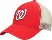 '47 Men's '47 Red/Natural Washington Nationals Flagship Washed MVP Trucker Snapback Hat