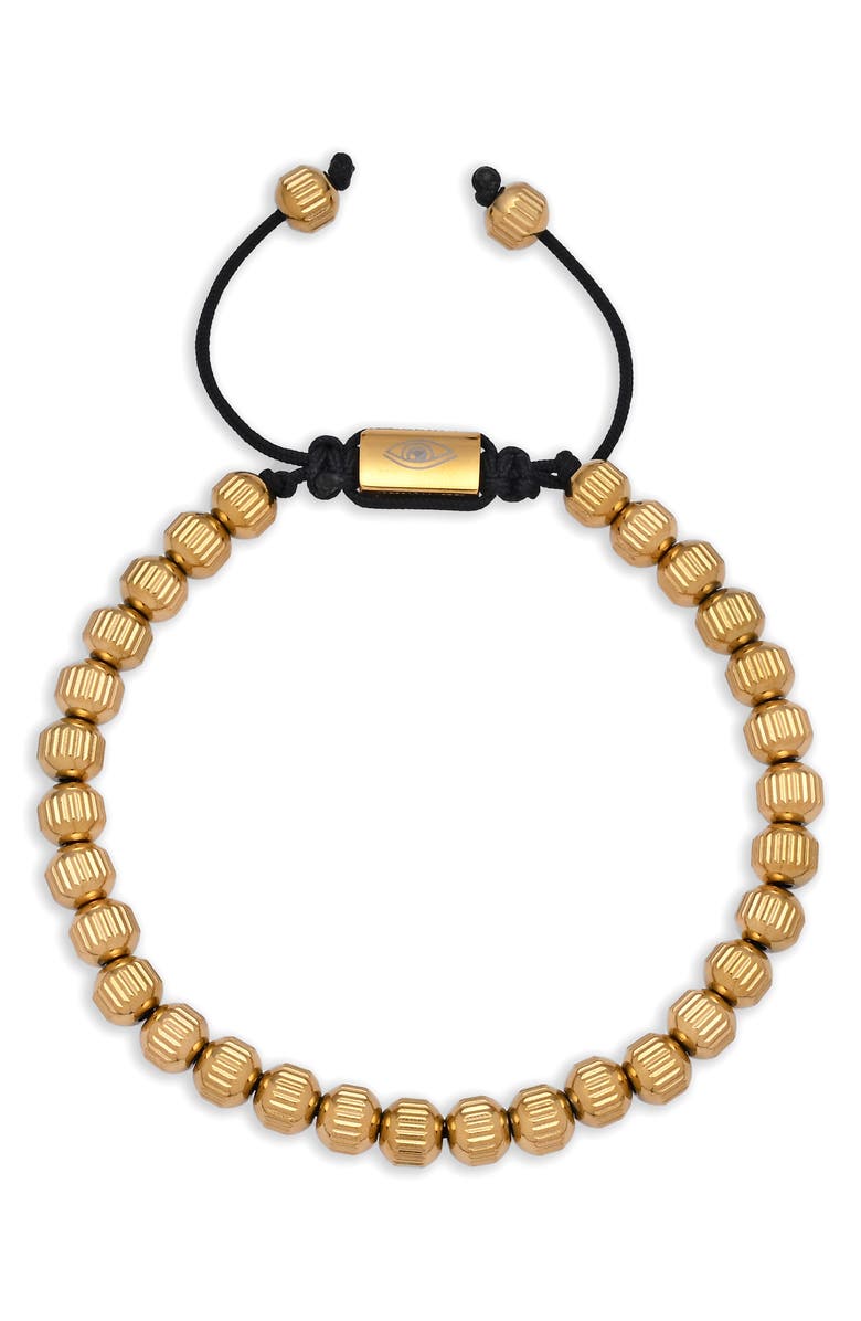 EYE CANDY LOS ANGELES Alexander Beaded Slider Bracelet, Main, color, Gold