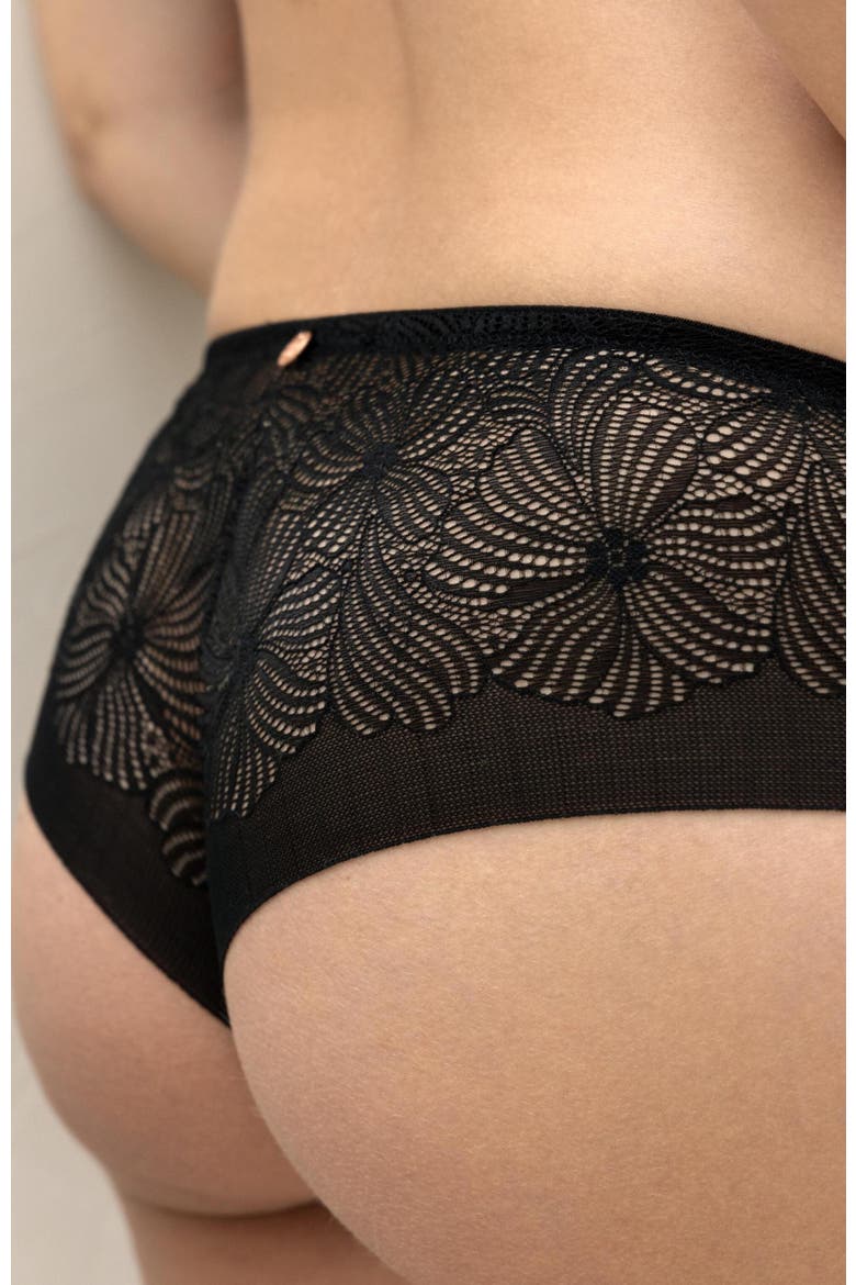 Dahlia maternity shorts, Alternate, color, BLACK