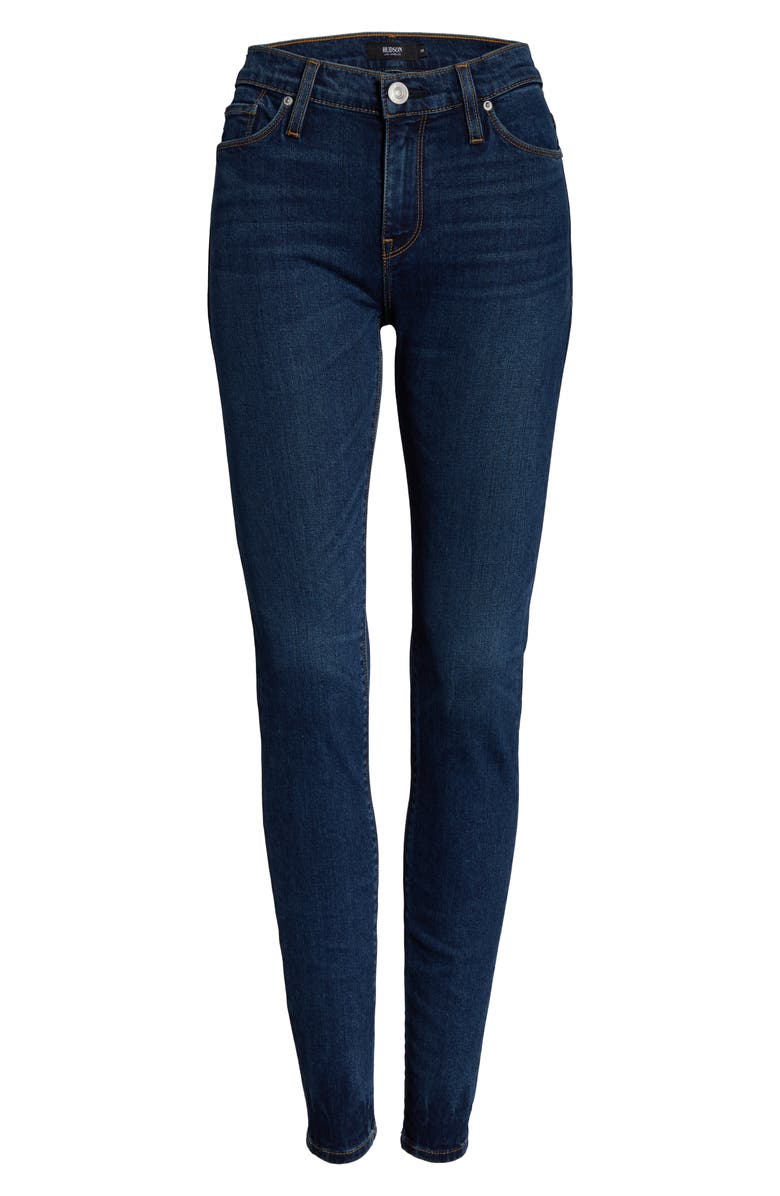 Hudson Jeans Nico Super Skinny Jeans, Alternate, color, Obscurity