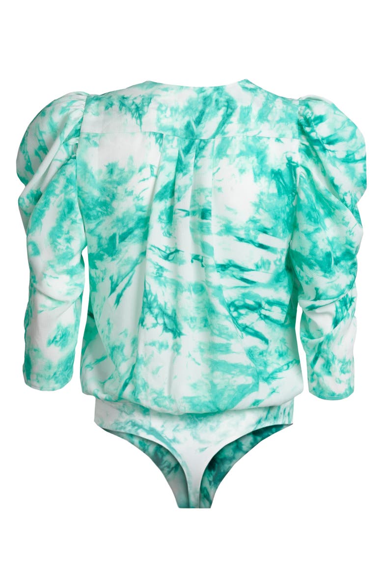 AFRM Foxy Puff Sleeve Bodysuit, Alternate, color,