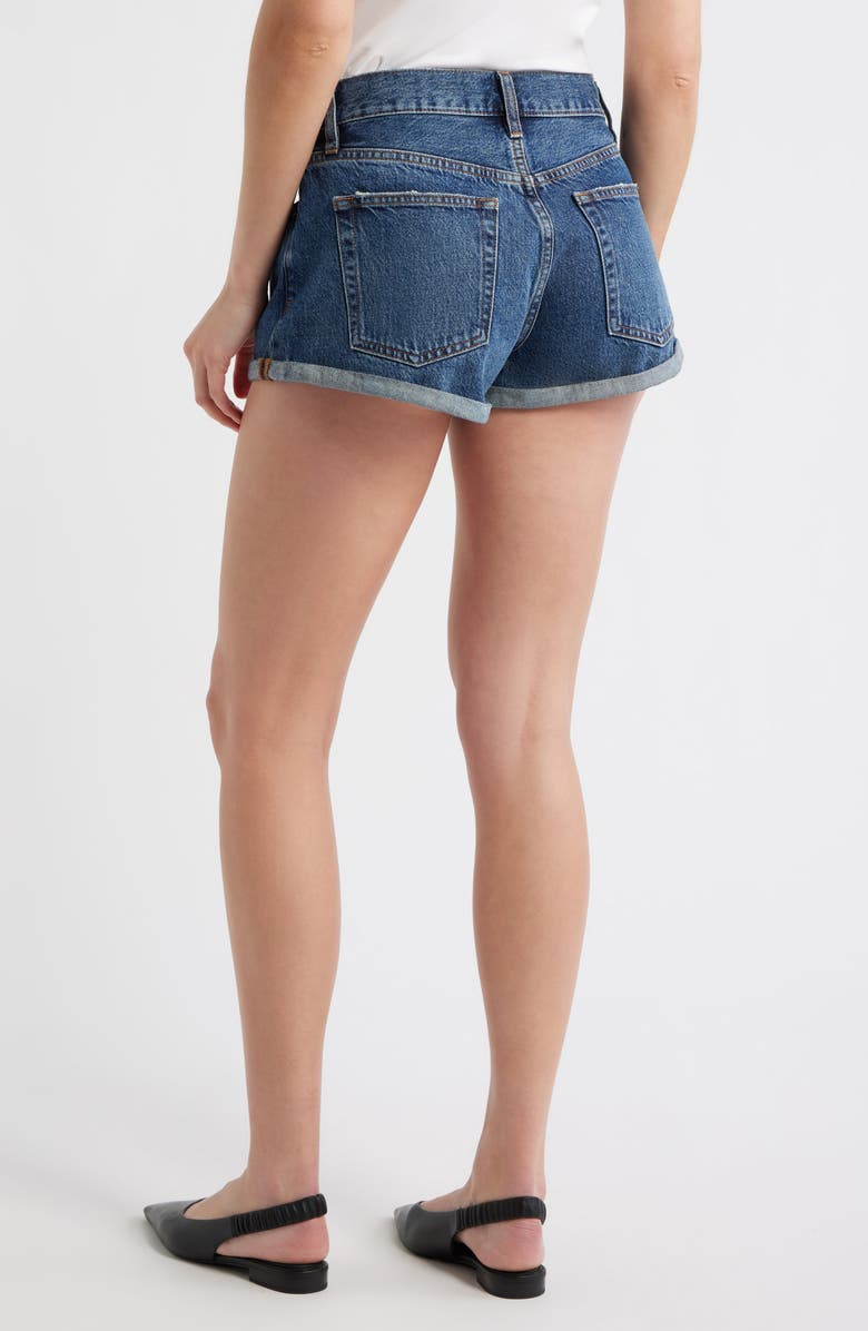 FRAME The Darling Cuffed Denim Shorts, Alternate, color, Honeybee