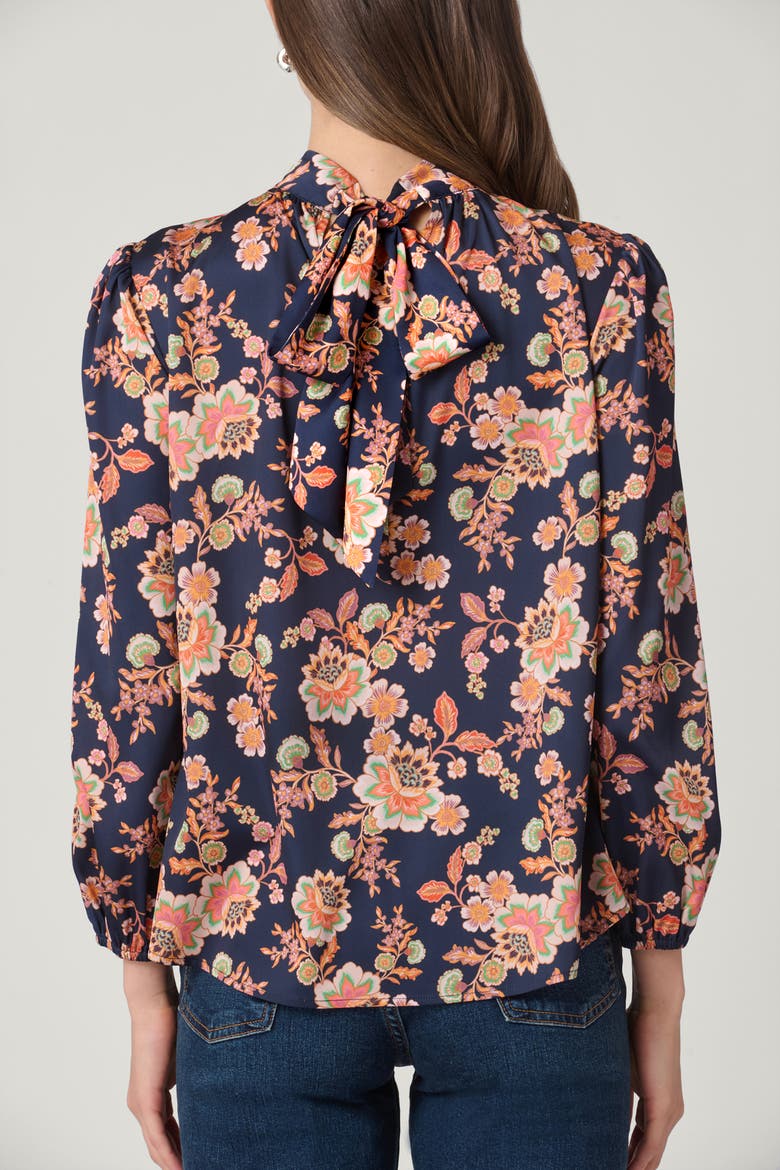 Apollo Floral Tilly Top, Alternate, color, Navy Multi