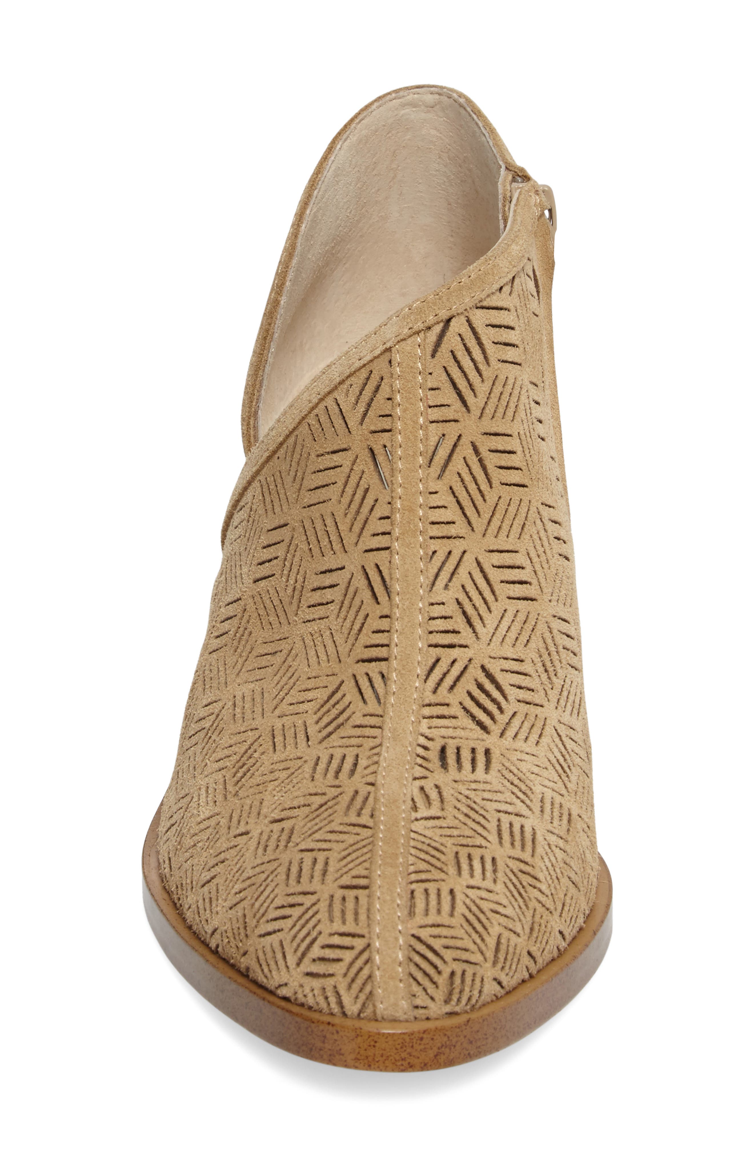 Iddah Perforated Cutaway Bootie, Alternate, color, CAPPUCCINO