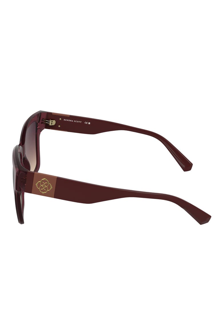 Dira 56mm Rectangular Sunglasses, Alternate, color, CYCLAMEN