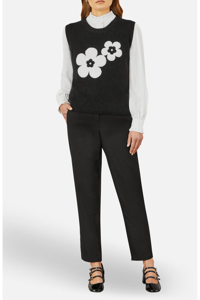 Tailored Cigarette Pants, Alternate, color, Black