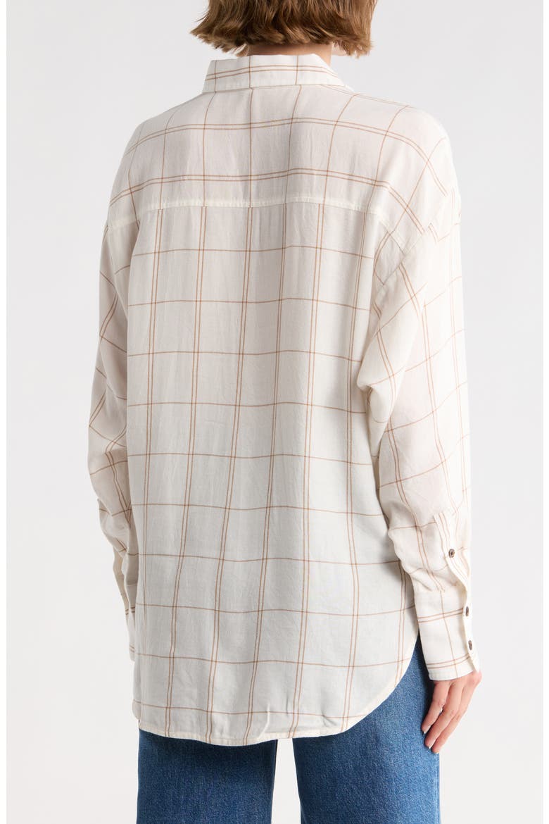 Dolman Sleeve Button-Up Shirt, Alternate, color, LIGHTHOUSE