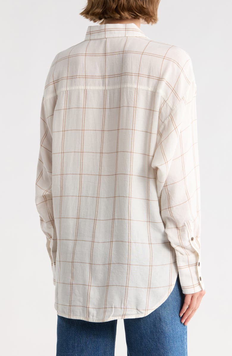 Madewell Dolman Sleeve Button-Up Shirt, Alternate, color, Lighthouse
