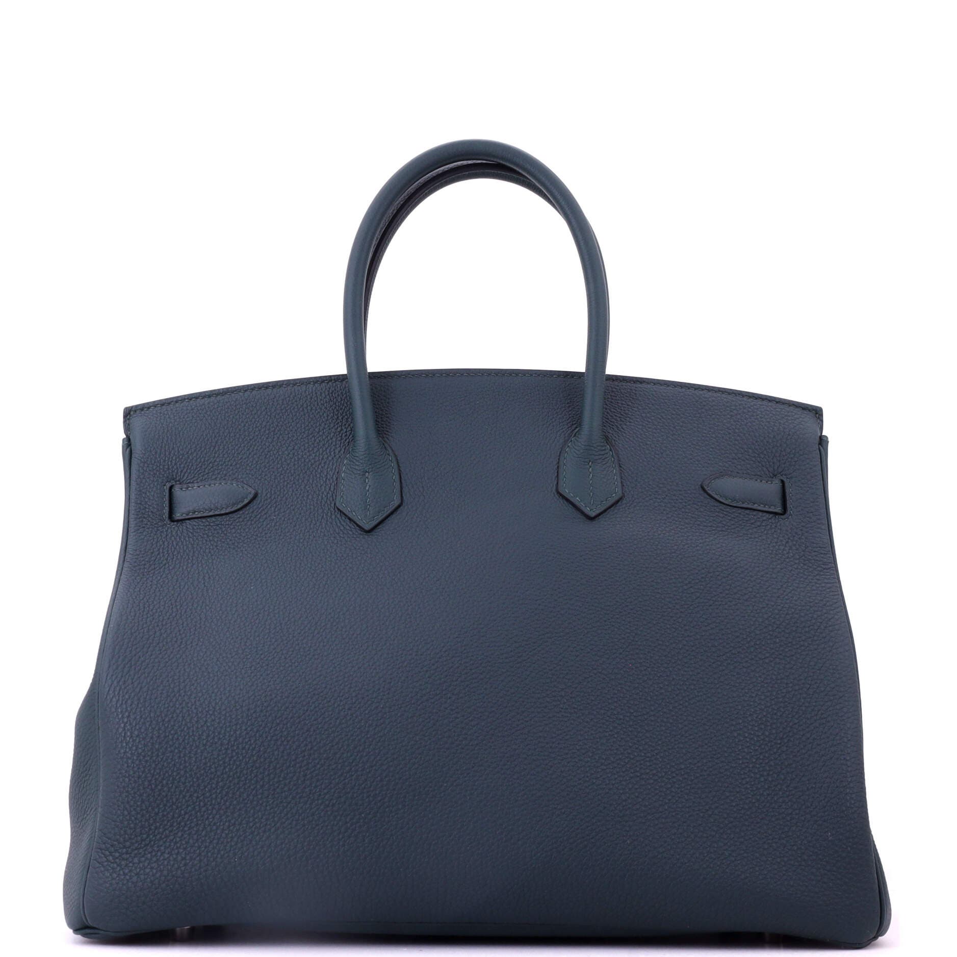 Officier Birkin Bag Limited Edition Togo with Swift 35, Alternate, color, Green