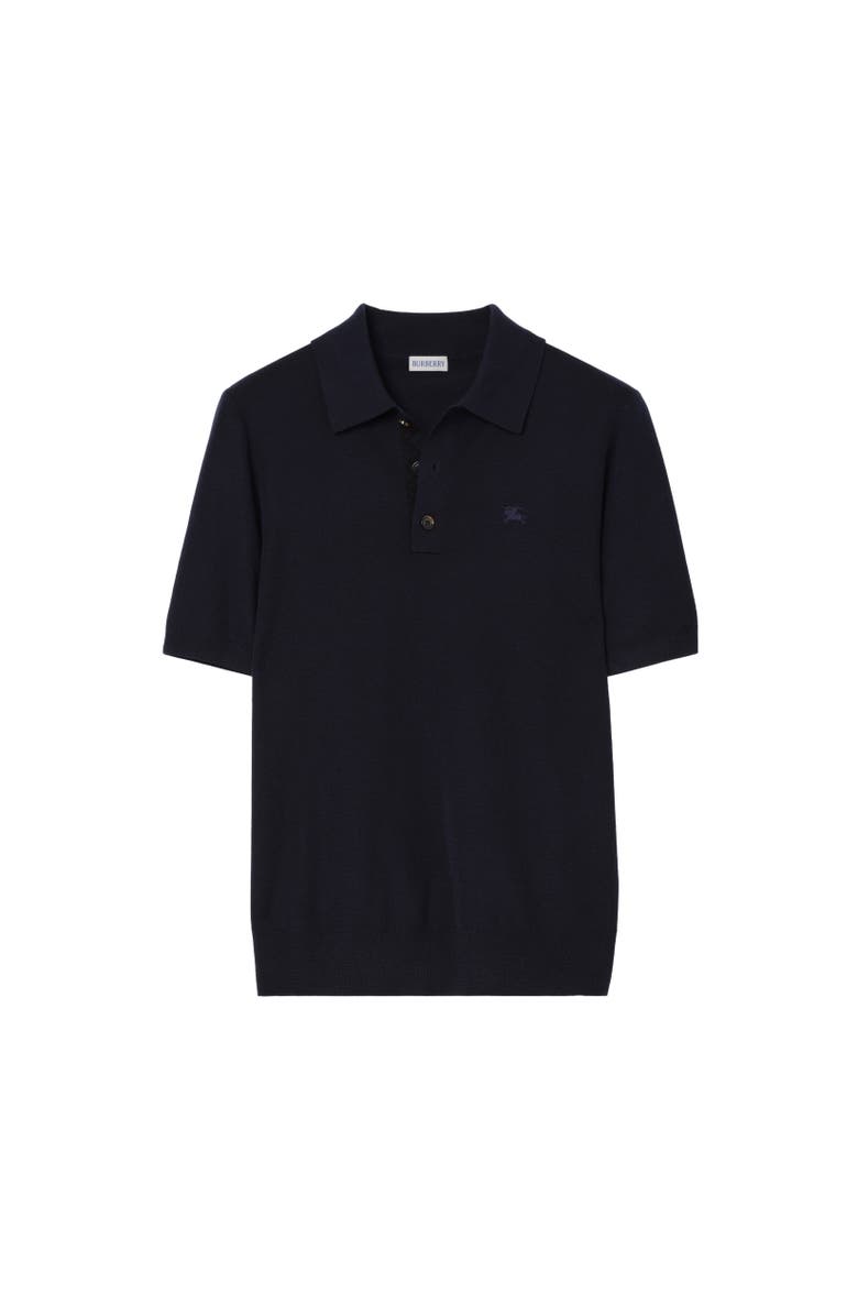 Burberry Cashmere Polo Shirt, Alternate, color, Navy