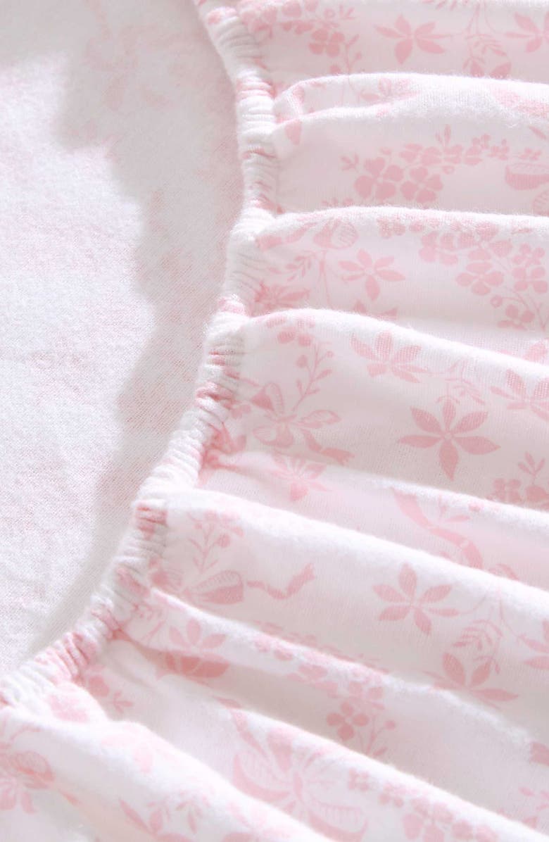 Laura Ashley Antoinette Cotton Flannel Sheet Set, Alternate, color, Light Pink