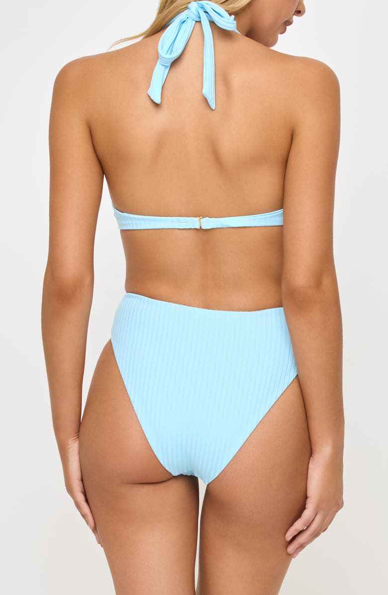 LSPACE Savannah High Waist Bikini Bottoms, Alternate, color, Tourmaline