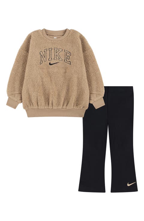 Kids' Swoosh Spirit Crewneck Sweatshirt & Leggings Set (Toddler)