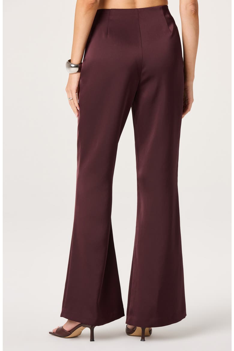 Keona Flare Leg Pants, Alternate, color, RAISIN