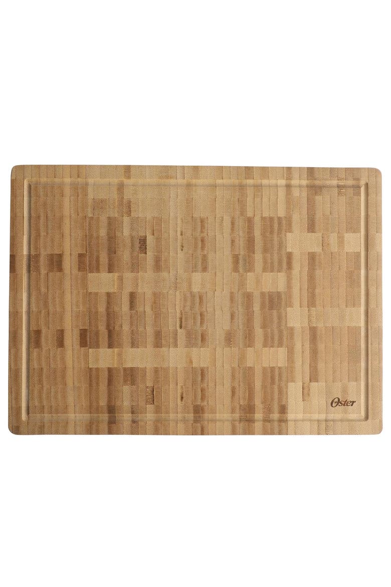 16.5 x 11.8" Rectangular End Grain Wood Cutting Board, Alternate, color, Brown