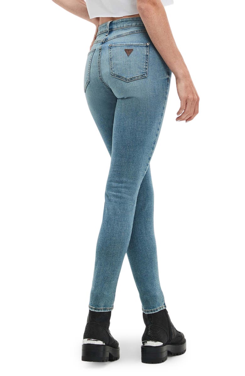 GUESS 1981 High Waist Ankle Skinny Jeans, Alternate, color, Zrcn-Open