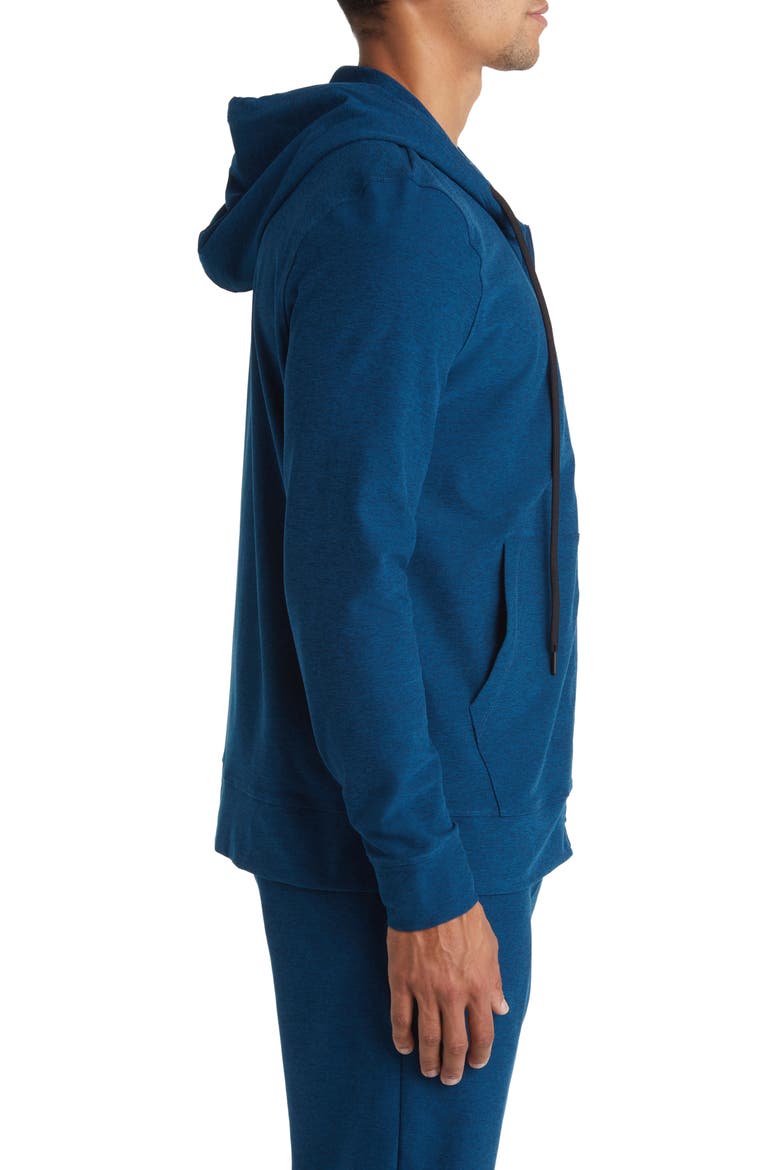 Freefit Zip Hoodie, Alternate, color, BLUE GEM HEATHER