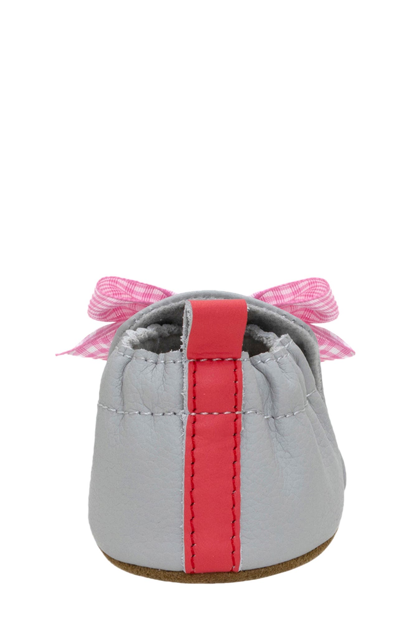 Robeez<sup>®</sup> Cherry Cute Crib Shoe, Alternate, color, Grey