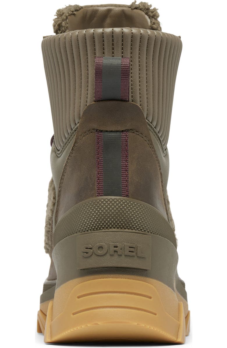 SOREL Brex<sup>™</sup> Faux Shearling Lace-Up Boot, Alternate, color, Major/ Omega Taupe