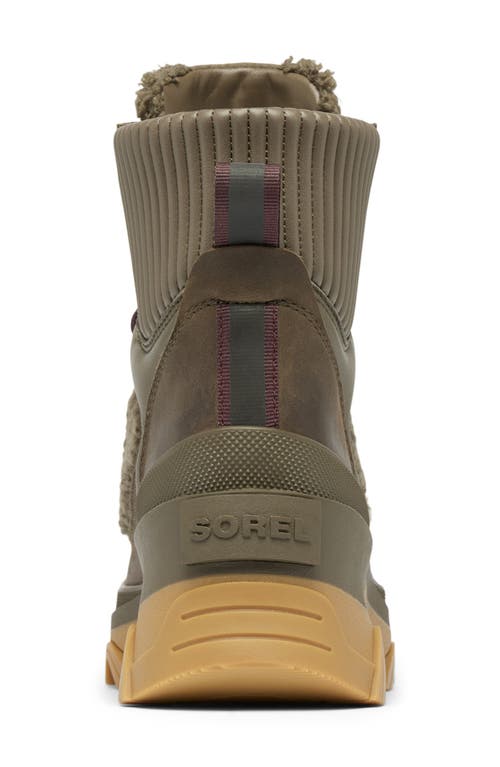 Sorel Brex™ Faux Shearling Lace-up Boot In Green