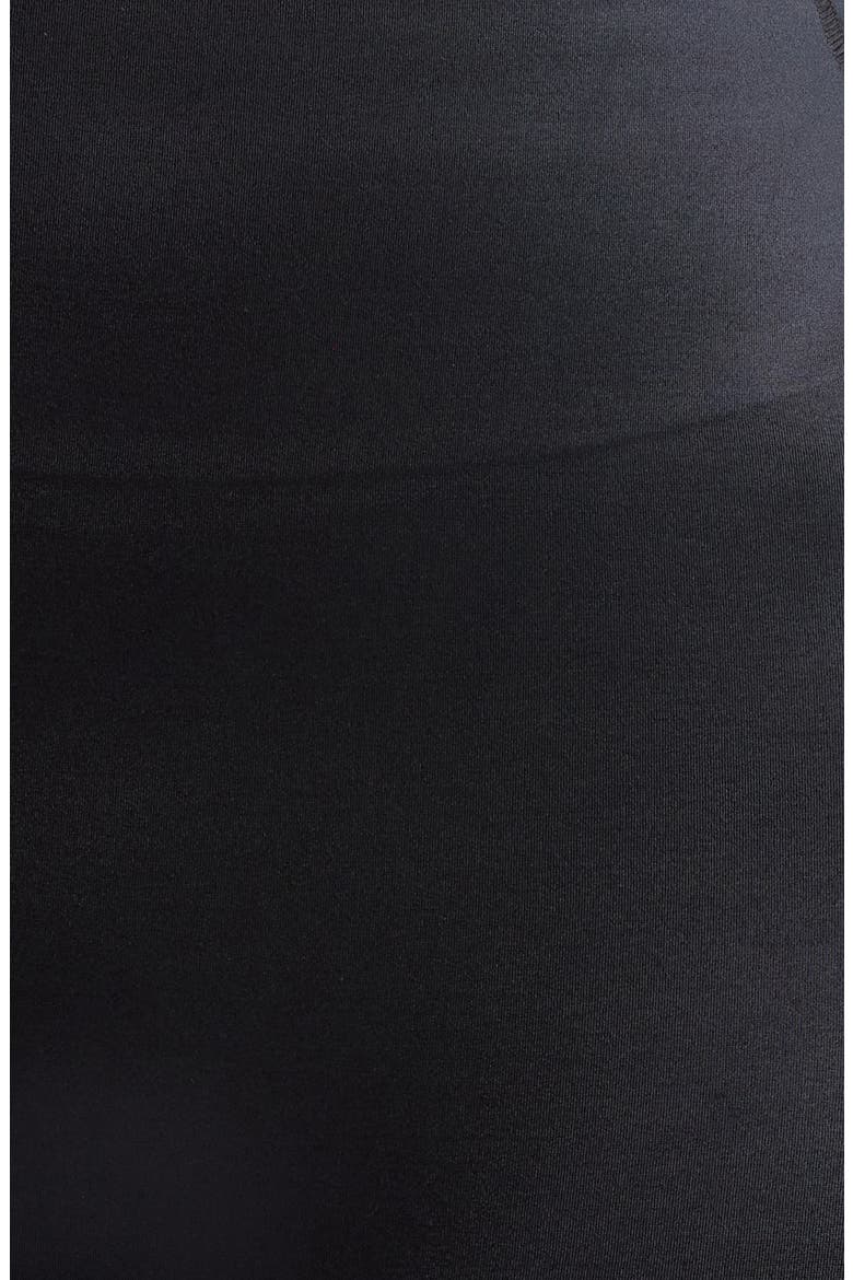 Shine High Waist Biker Shorts, Alternate, color, OBSIDIAN