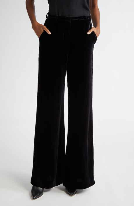 L'AGENCE Pilar Wide Leg Velvet Pants