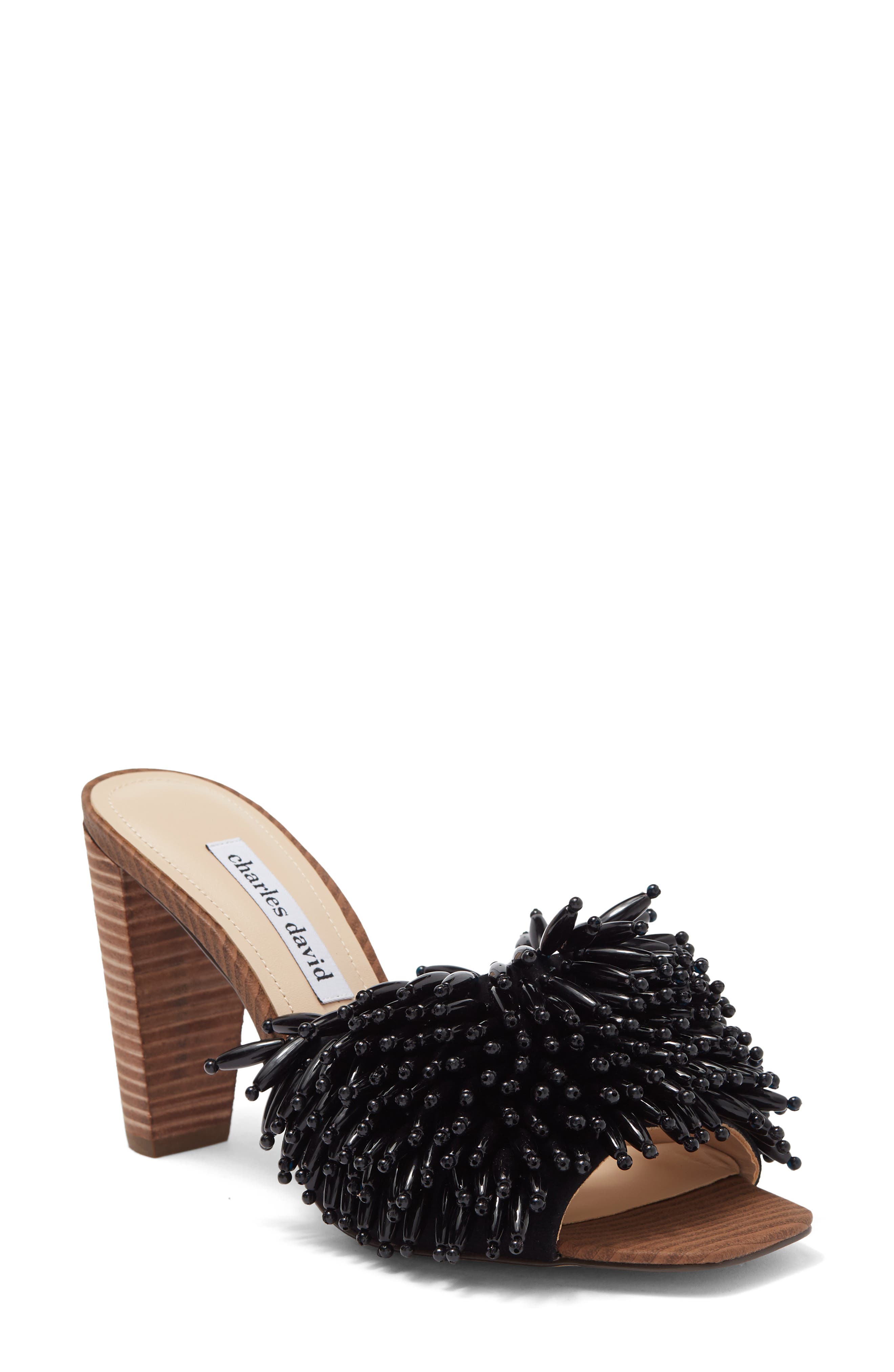 Charles David Hottie Beaded Mule Sandal, Main, color, 