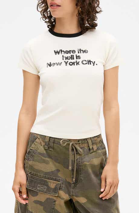 BDG Urban Outfitters Where is NYC Baby Tee