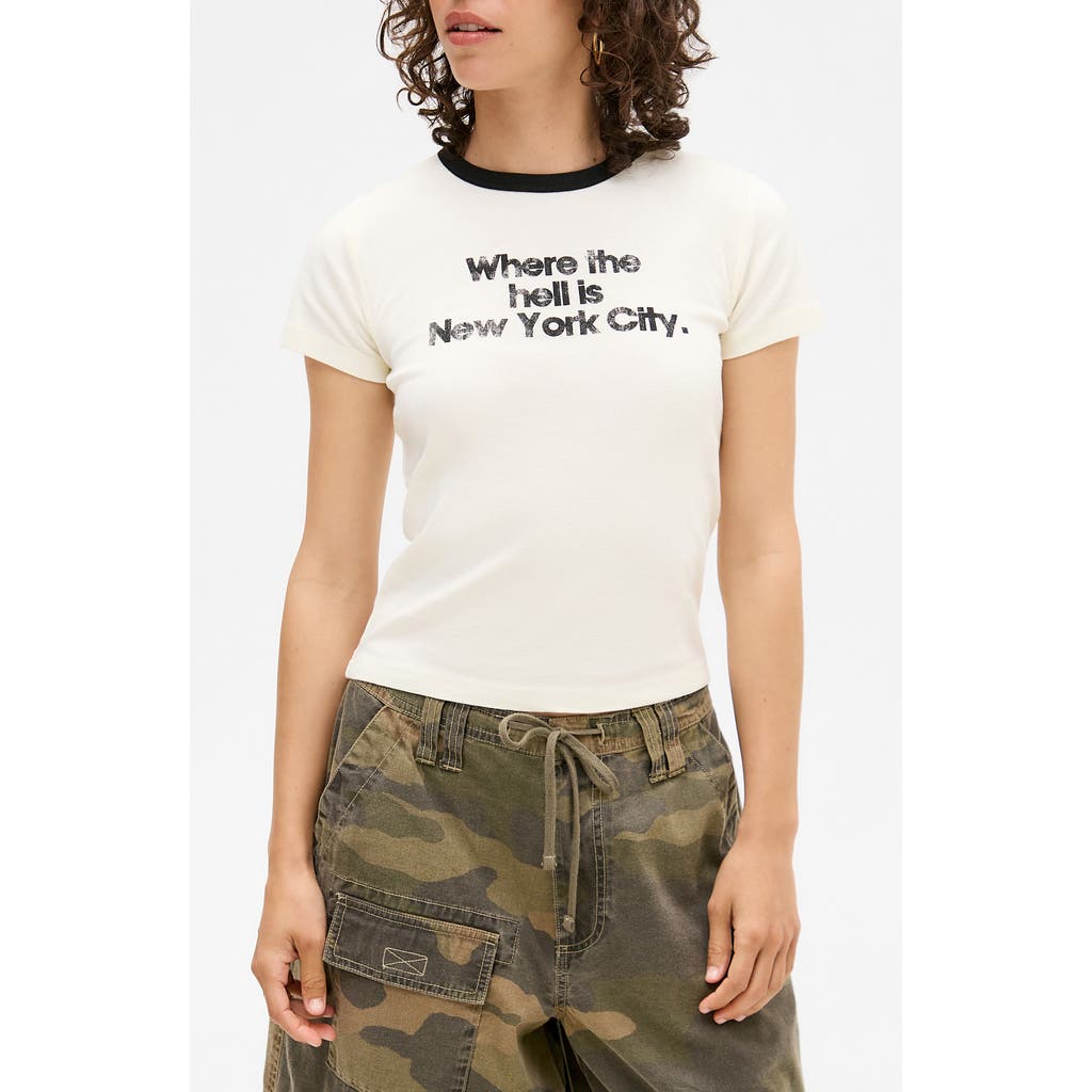 Bdg Urban Outfitters Where Is Nyc Baby Tee In White