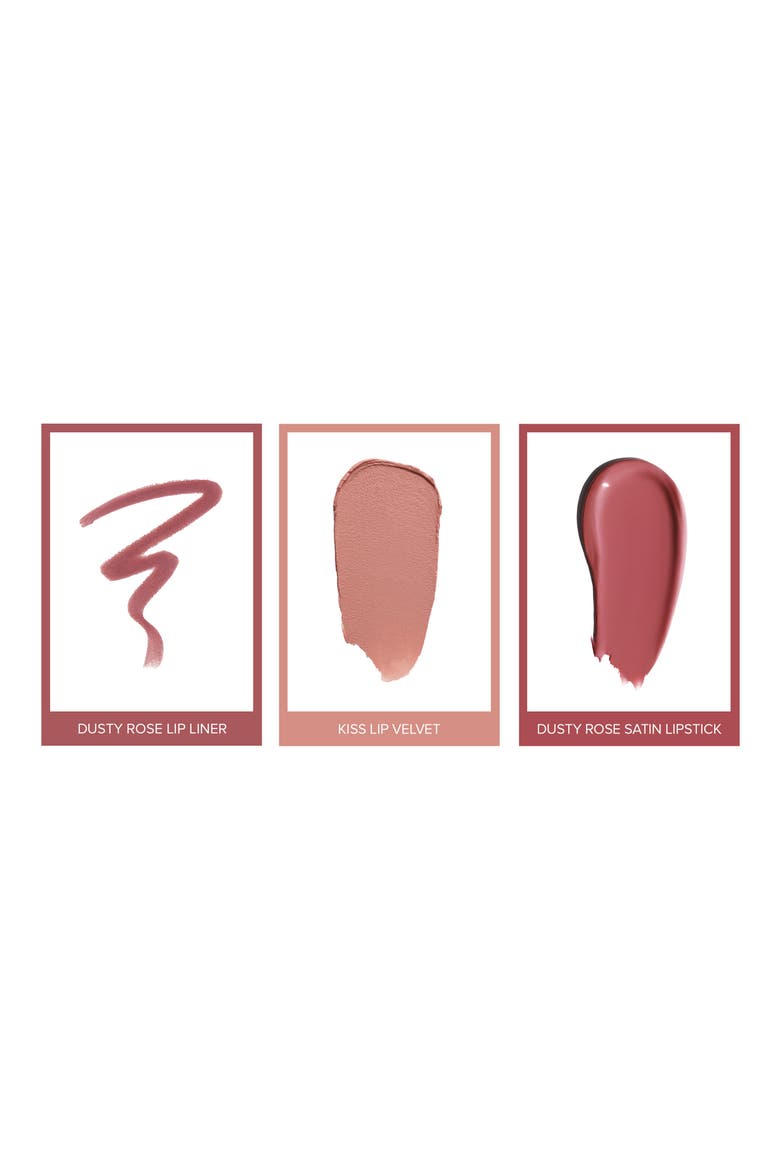 Pucker Up Lip Trio $47 Value, Alternate, color, DUSTY ROSE KISS DUSTY ROSE